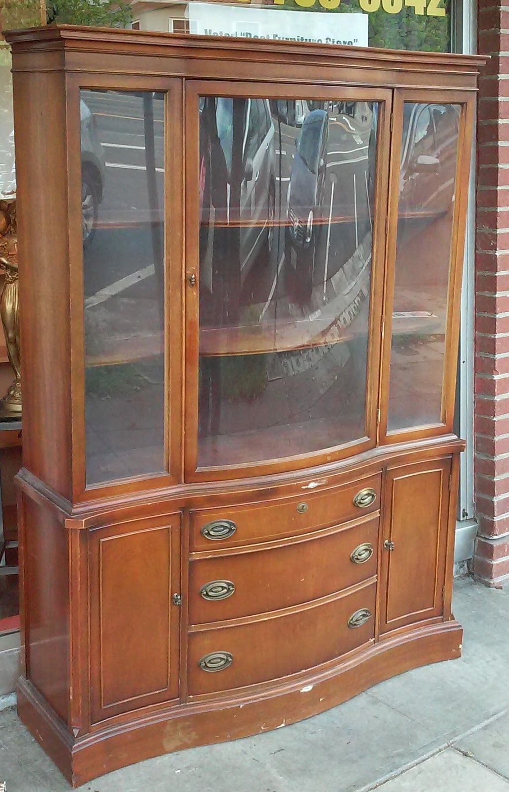 UHURU FURNITURE & COLLECTIBLES SOLD 4' Wide Bassett Hepplewhite China