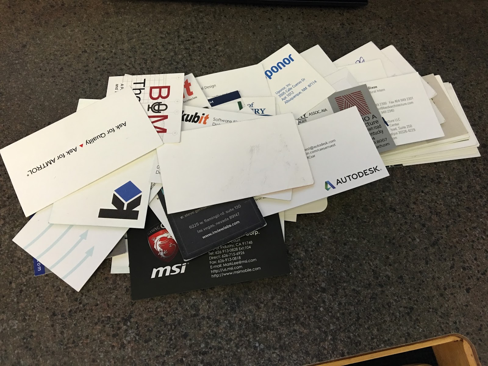 The Revit Saver Autodesk University 2015 Business Card Management for