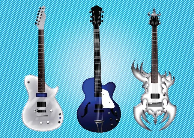 18 Free Electric Guitar Vector Art Graphics