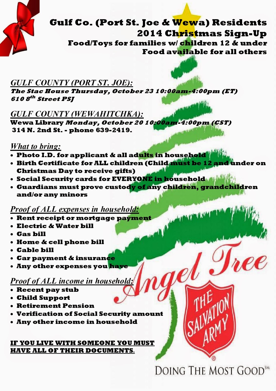 Oyster Radio Angel Tree from Salvation Army