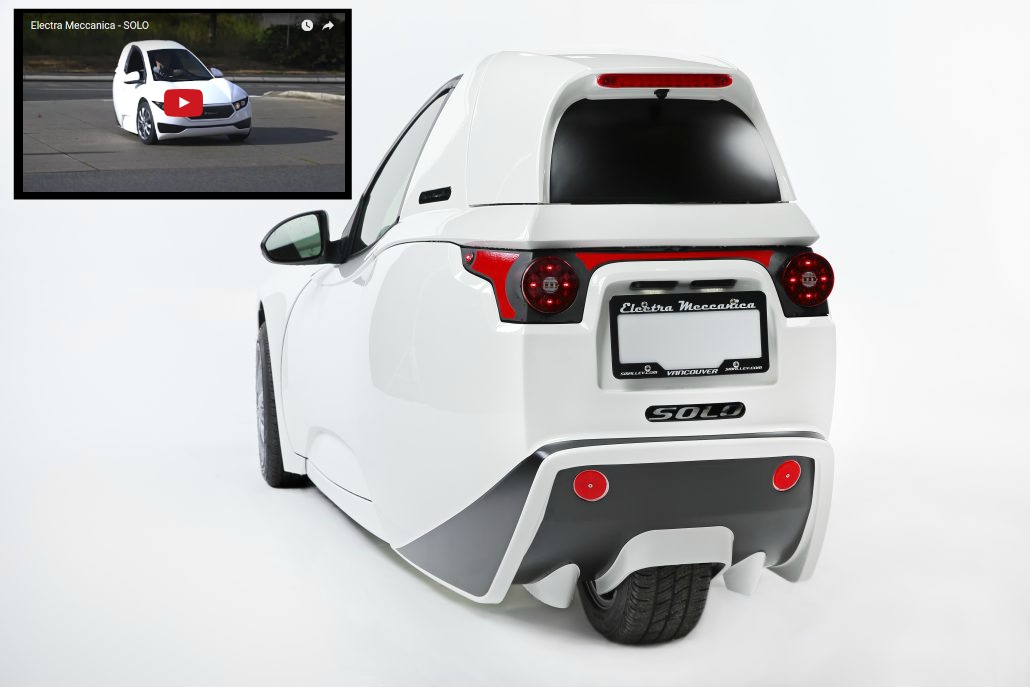 SCG VIRALS Canadian Company Unveils SOLO the Threewheeled Electric Car