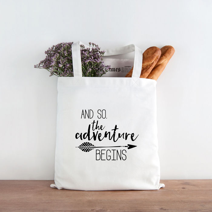 15+ Of The Best Traveler Gift Ideas Besides Actual Plane Tickets - Adventure Begings Tote Bag