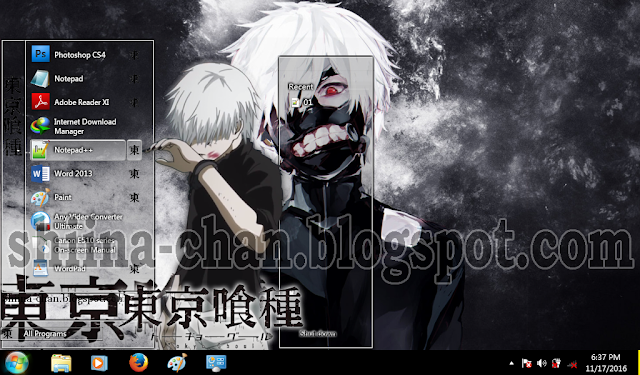 Tema Windows 7 Kaneki Ken (Ken Kaneki - Tokyo Ghoul) Tema Windows 7 Kaneki Ken (Ken Kaneki - Tokyo Ghoul)
