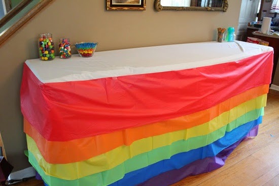 Decorate with rainbow