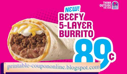 Taco bell online coupons