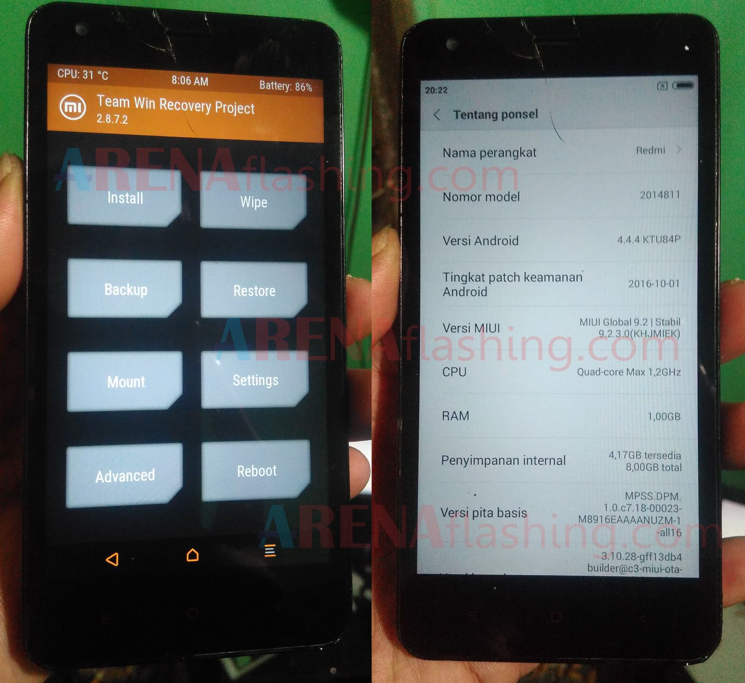 Cara Pasang Twrp Dan Root Xiaomi Redmi 2 Dan Redmi 2 Prime Tanpa Pc Tutorial Flashing Android Upgrade Downgrade Firmware Unbrick