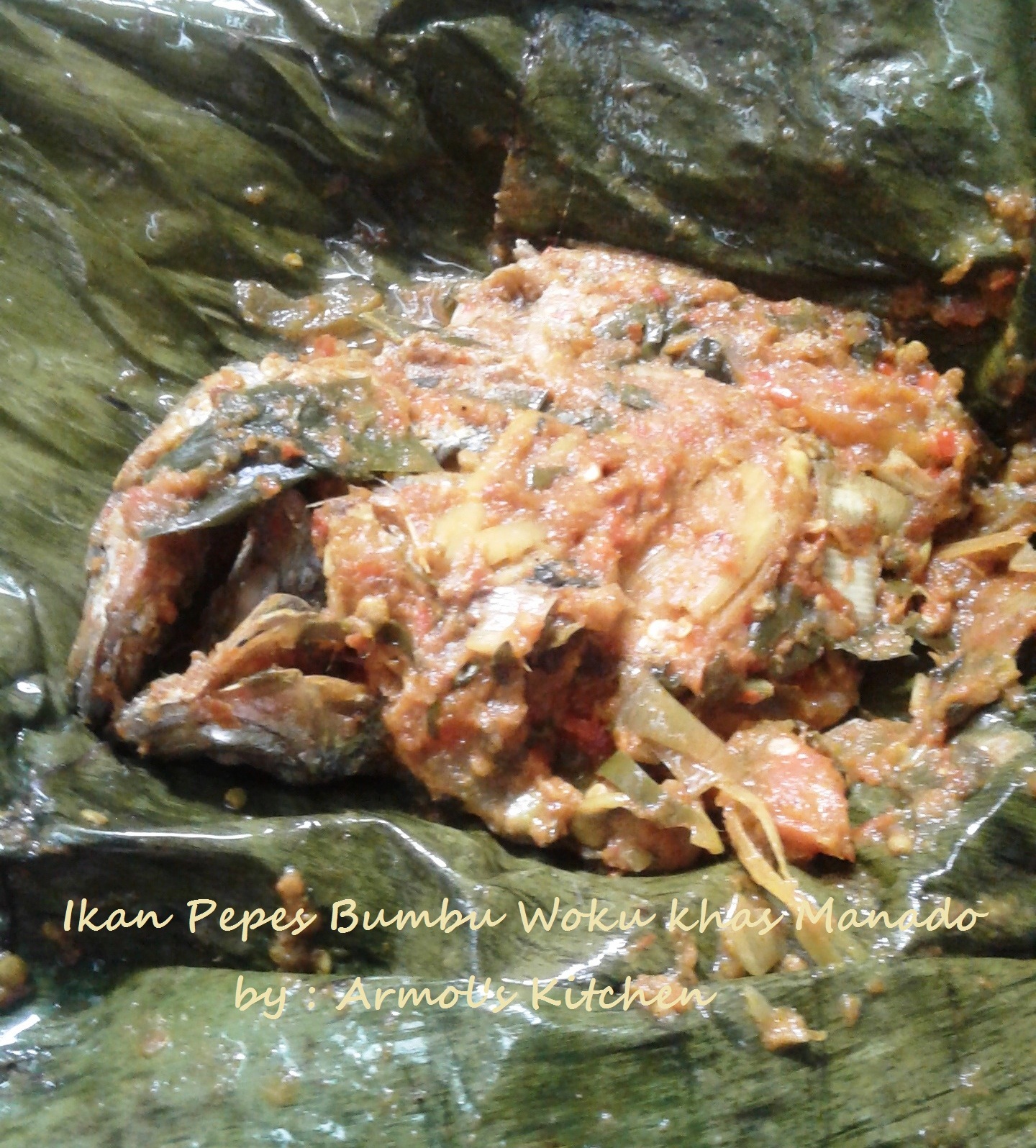Resep Ikan Pepes bumbu woku khas Manado