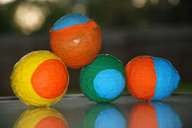 rainbow beanbag balls Family fun