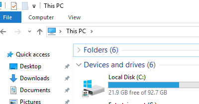 Logeshwaran.org: How to Check Hard drive or SSD Space in Windows 10 ...