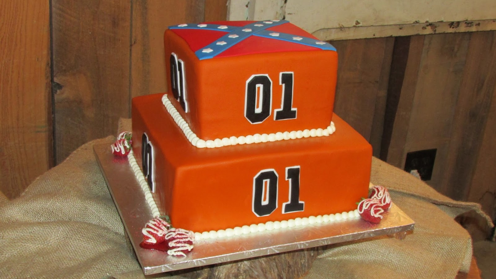 Dukes of Hazzard Birthday Party Cake: DUKES OF HAZZARD GROOMS CAKE OR