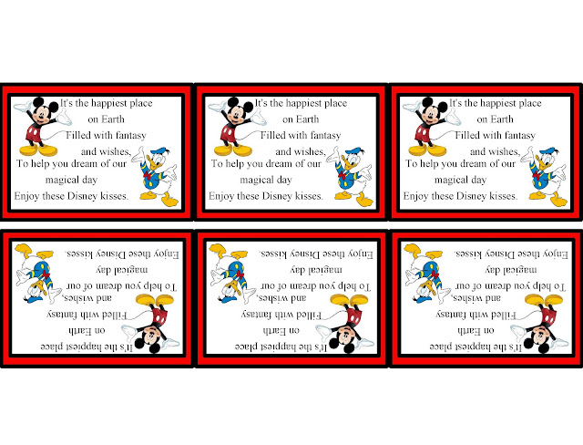 Announce a surprise trip to Disney on National Kiss day with this fun Disney Kiss bag topper.  With a unique poem, this printable will bring magical Disney Wishes and Kisses into your home.