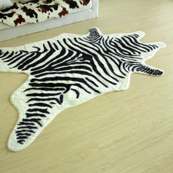 Zebra skin furniture and accessories
