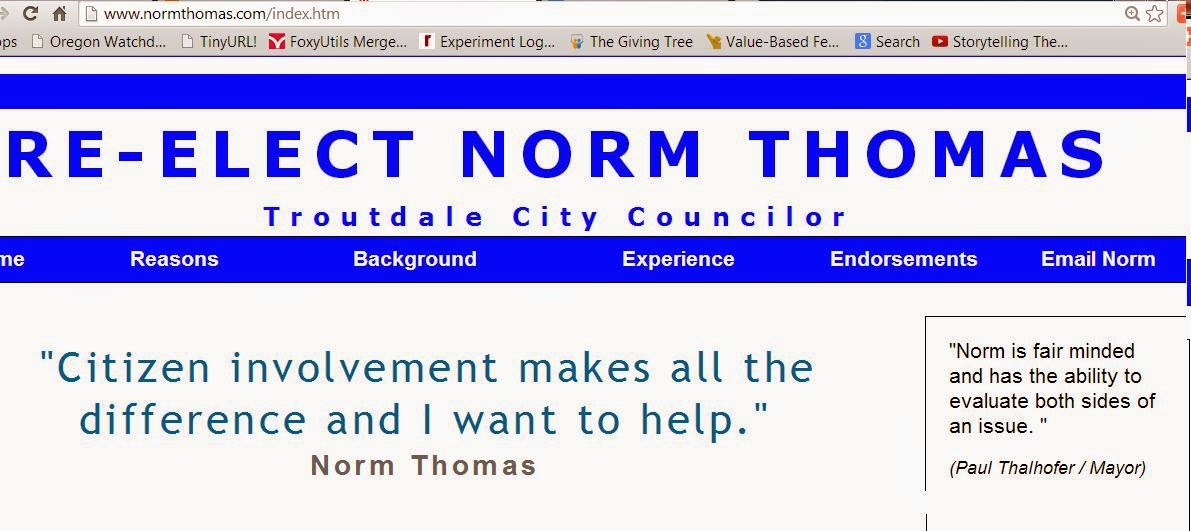 Troutdale Canfield Troutdale City Council Campaigns The Good, The Bad