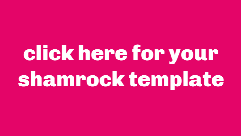 free printable shamrock template