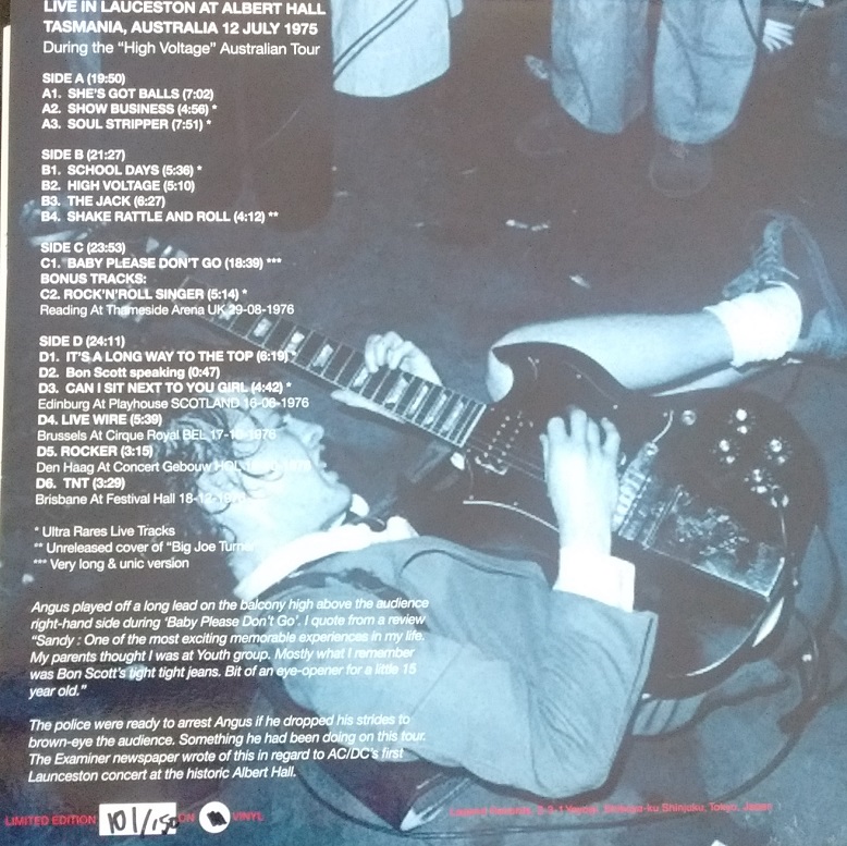 T.U.B.E.: AC/DC - 1975-07-08 - Launceston, Tasmania, AU (AUD/FLAC)