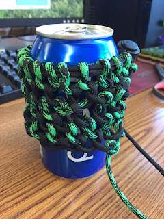 paracord can coozie