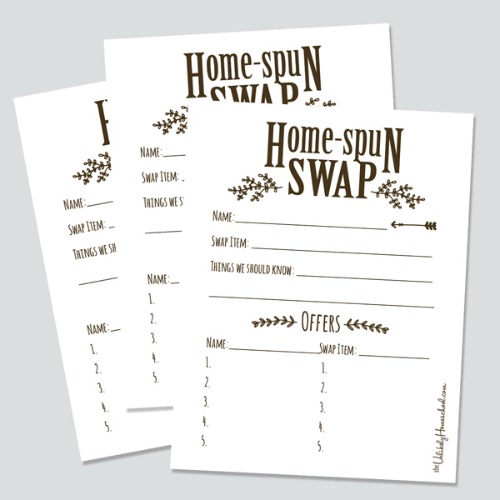 How to Host a Homespun Swap #foodswap #sustainableliving #realfood #handcraft