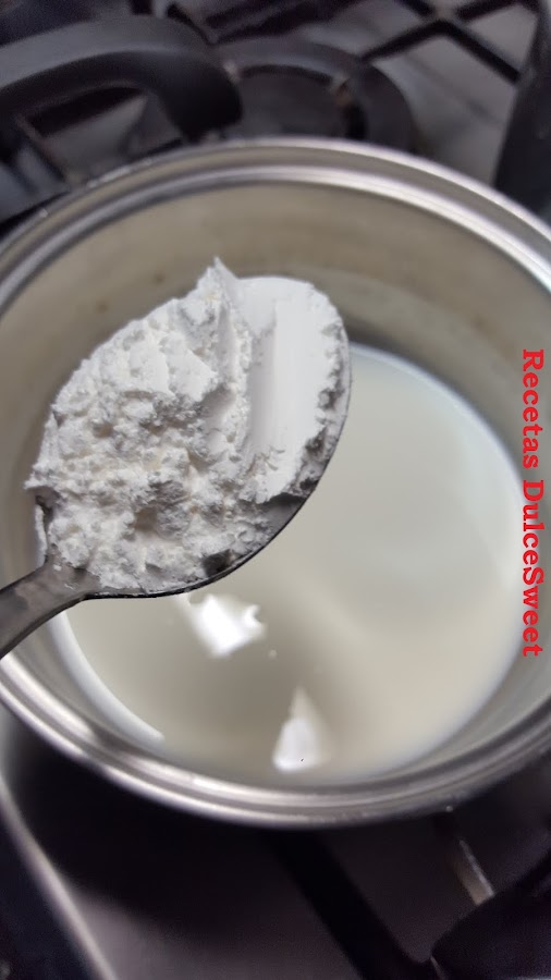Leche y maizena