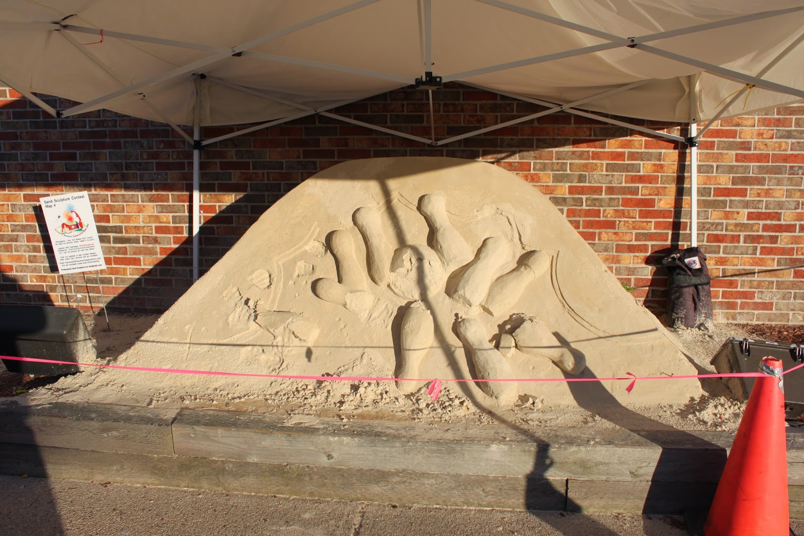 rickshaw's reflections Yarmouth Summer Sand Sculpture Celebration