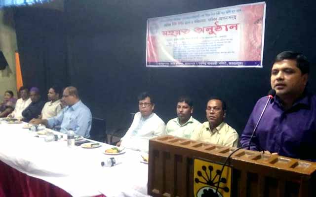 The Maharat was held at Nakshikantha in Jamalpur জামালপুরে নকশীকাঁথার উপর নির্মিত দিকদর্শন এর মহরত অনুষ্ঠিত