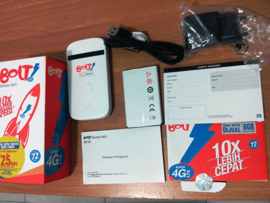 Paket Perdana Modem Bolt Super 4g Lte