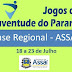 JOGOS DA JUVENTUDE - FASE REGIONAL - SEDE ASSAÍ - NO FUTEBOL DE CAMPO, NA ABERTURA, NOVA FÁTIMA FOI O DESTAQUE