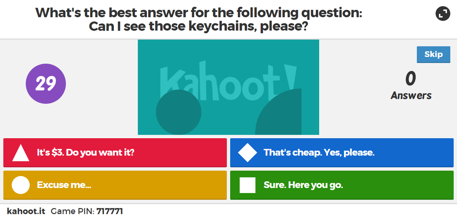 Techie Types: Kahoot for the EFL Classroom