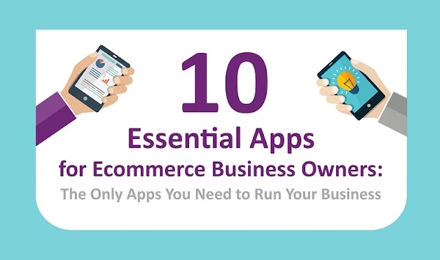 10 Essential Apps for Ecommerce Business Owners - Infographic