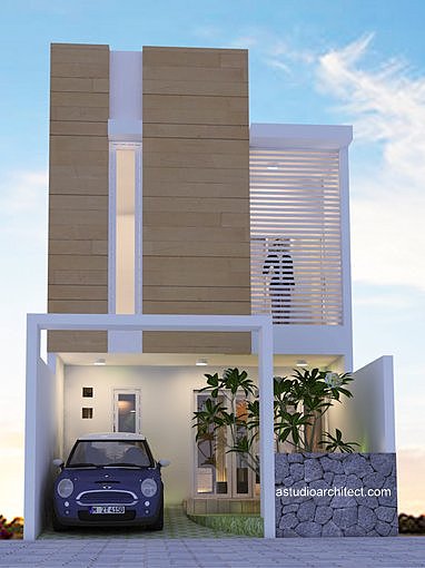 Desain Rumah Memanjang Lebar 5M Desain Rumah 3 Lantai 