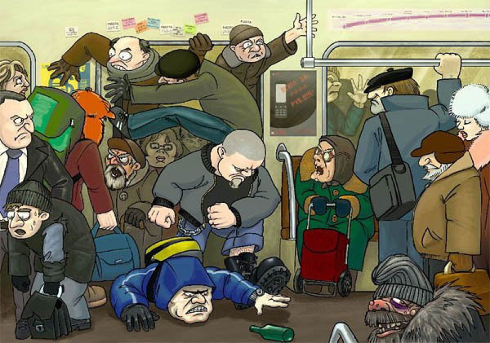 Автобус карикатура