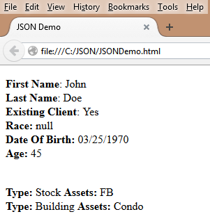 JSON (JavaScript Object Notation) : Using JSON With JavaScript