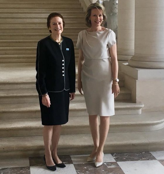 Queen Mathilde of Belgium met with Henrietta Fore, the Executive Director of UNICEF