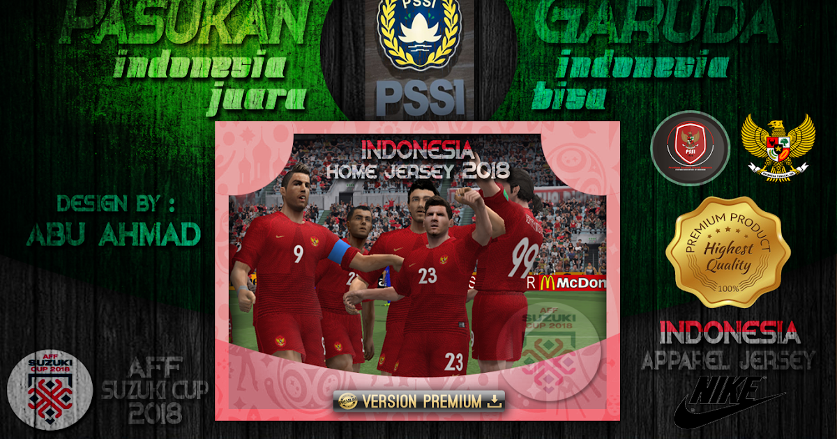 WALLPAPER KITS HOME TIMNAS INDONESIA IN PES 6 - OPREKPES6