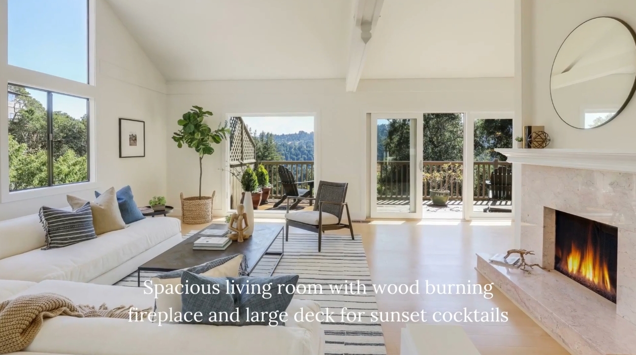 24 Photos vs. 54 Greenwood Way, Mill Valley, CA Home Interior Design Tour