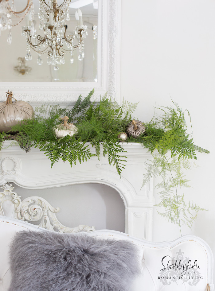 Styling A Mantel With Fresh Greenery Shabbyfufu