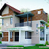Brick wall mix modern house plan