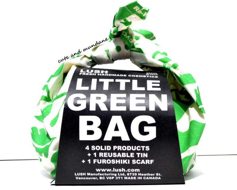 Verrassend genoeg Plantage niveau Cute and Mundane: LUSH Little Green Bag review + swatches