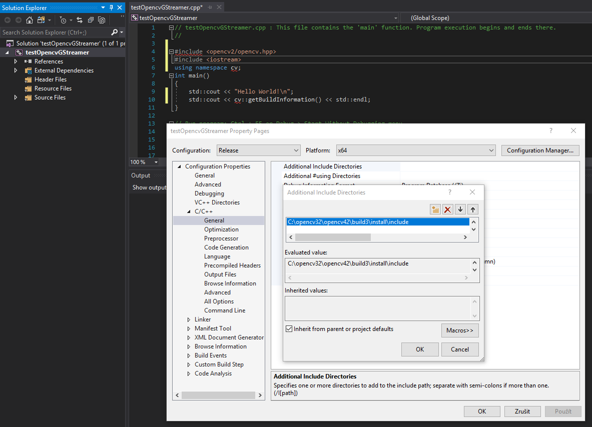Compile Opencv with GStreamer for Visual Studio 2019 on windows 10 with
