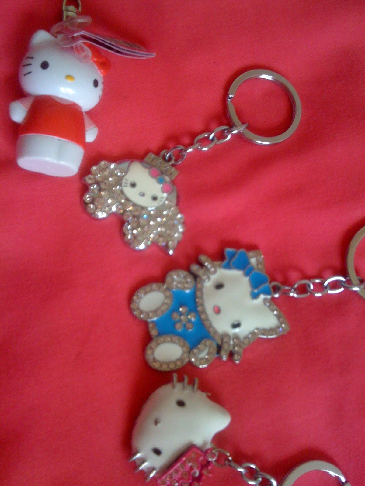 J' adore La Kitty Hello Kitty Keychains,,,