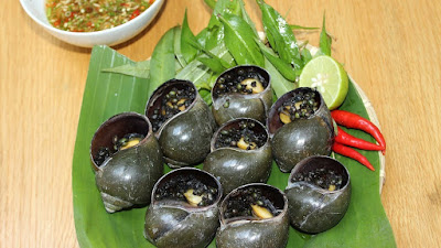 Ốc nướng tiêu