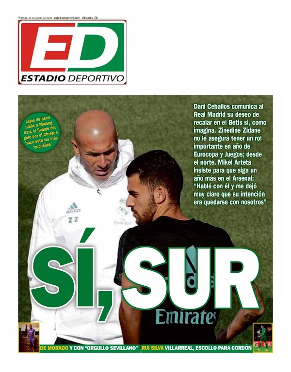 Betis, Estadio Deportivo: "Sí, Sur" Betis, Estadio Deportivo: "Sí, Sur"