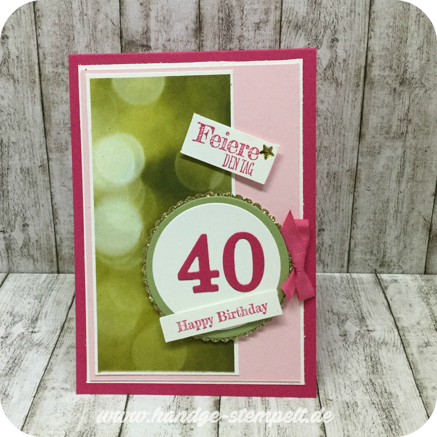 ClaudinchenskreativeSeite Stille Natur zum 40. Geburtstag