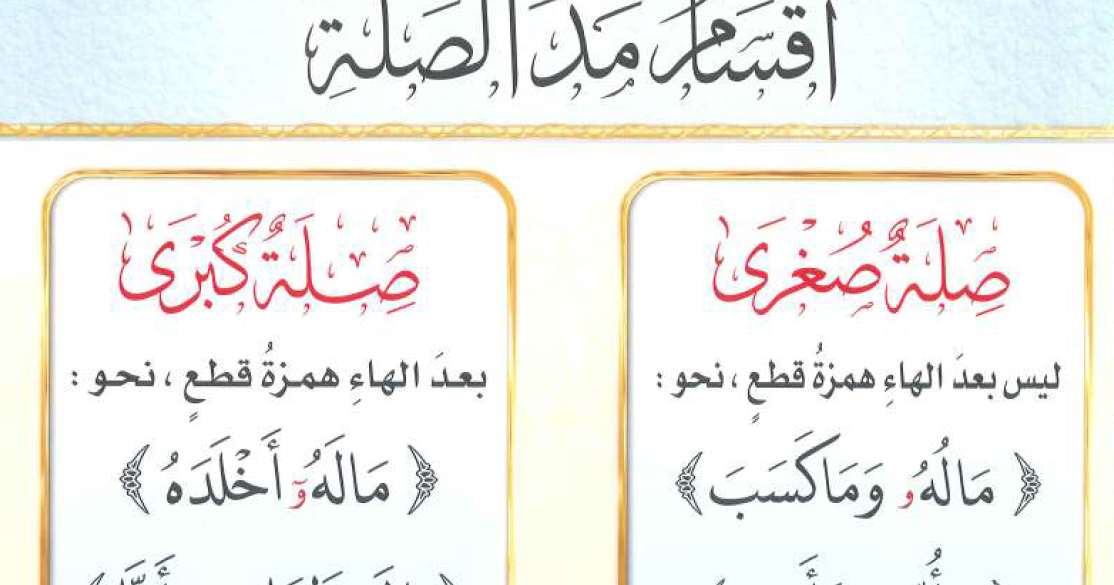 تعليم تجويد القرآن الكريم 76 مد الصلة الكبرى