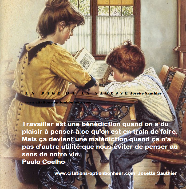 La Page de la Sagesse Citation de Paulo Coelho sur le La Page de la Sagesse Citation de Paulo Coelho sur le