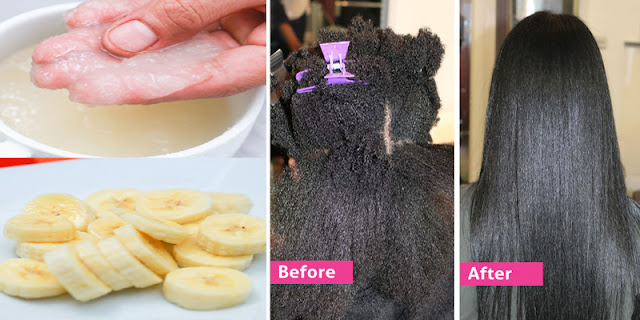 How She Use Just 2 Ingredients And Straight Hair At Home Style