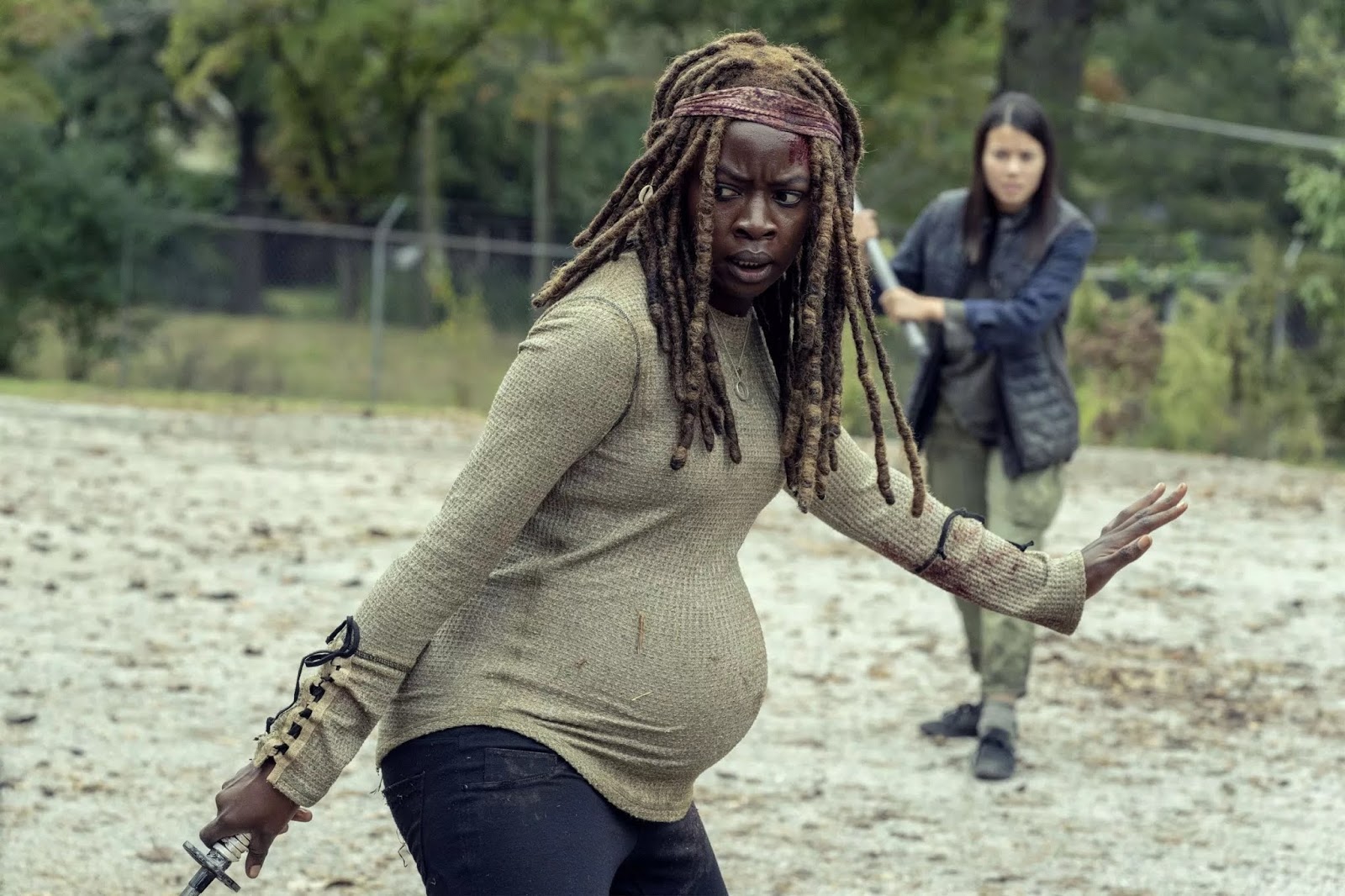 Michonne, en el episodio 9x14 Scars de The Walking Dead