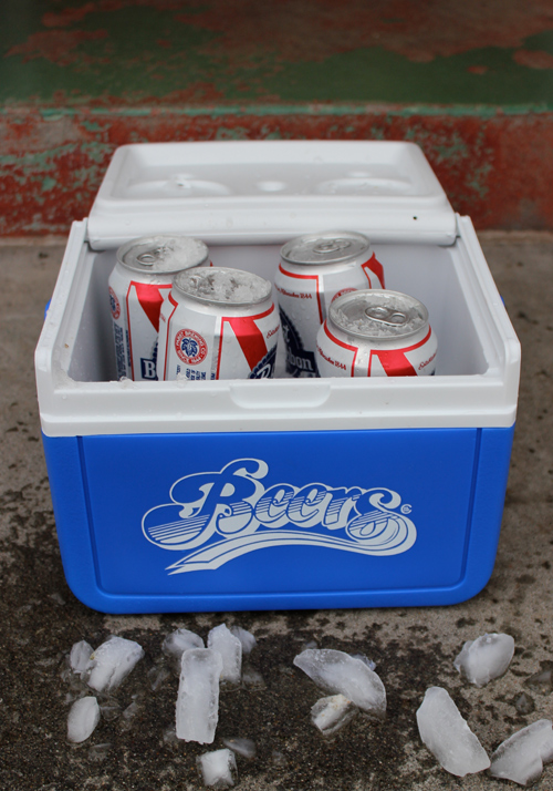 Brahg "Beer" Casual Industrees 6pack Coleman Cooler.