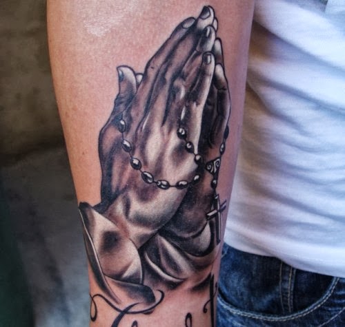 Praying Hand Tattoo For Mendenenasvalencia