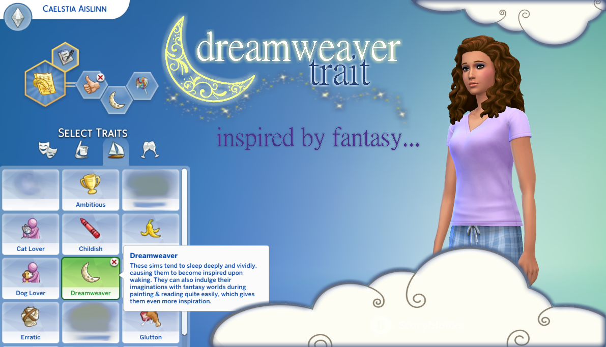 Sims 4 CC Dreamweaver Trait.