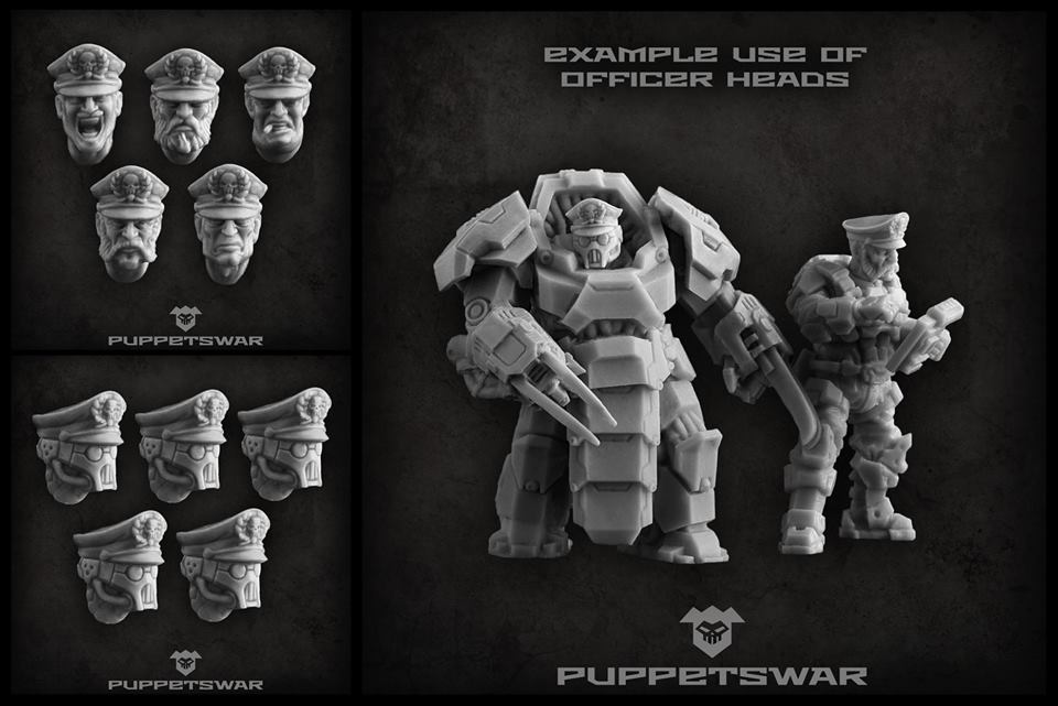 Tabletop Fix Puppetswar New Officer Heads